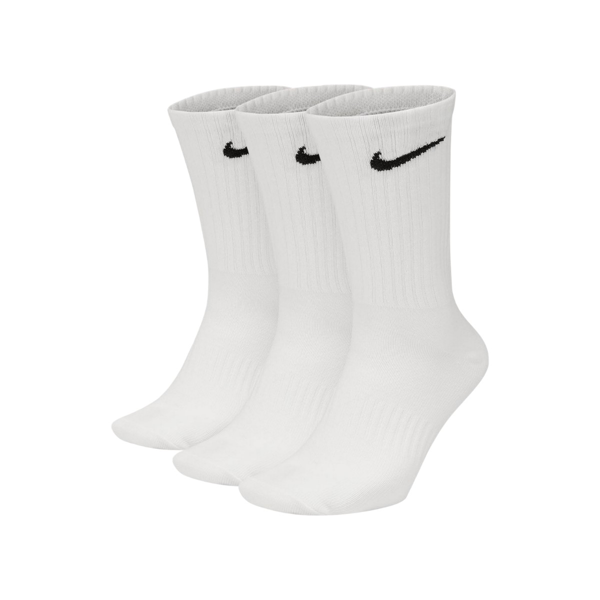 Nike Everyday Lightweight Crew SX7676-100 Unisex Λευκές Κάλτσες (3 Pack) Άσπρο