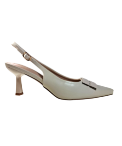 La Bottine Souriante BZ1538-02 Γυναικεία Γόβα Slingback σε Μπεζ Χρώμα