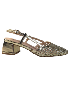 Super Mode 1009-03 Γυναικεία Γόβα Slingback σε Χρυσό Χρώμα