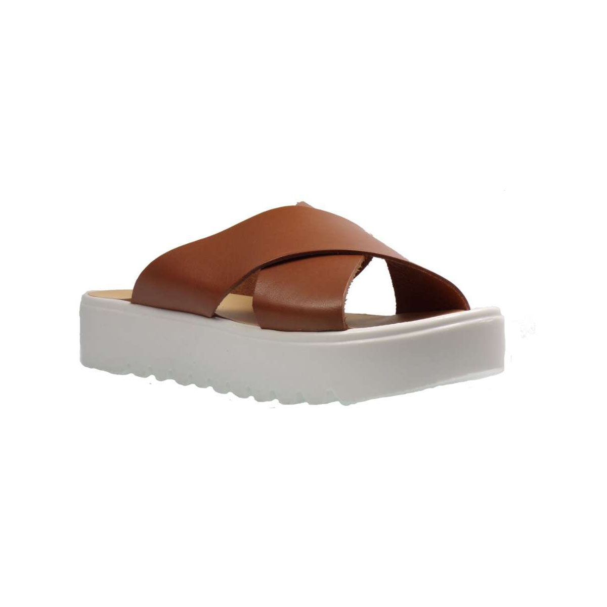 Tsimpolis Shoes 44 Παντόφλα Απο Γνήσιο Δέρμα Ταμπά