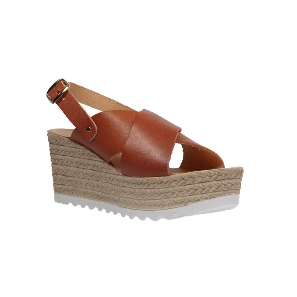 Tsimpolis Shoes 344 Πλατφόρμα Απο Γνήσιο Δέρμα Tαμπά