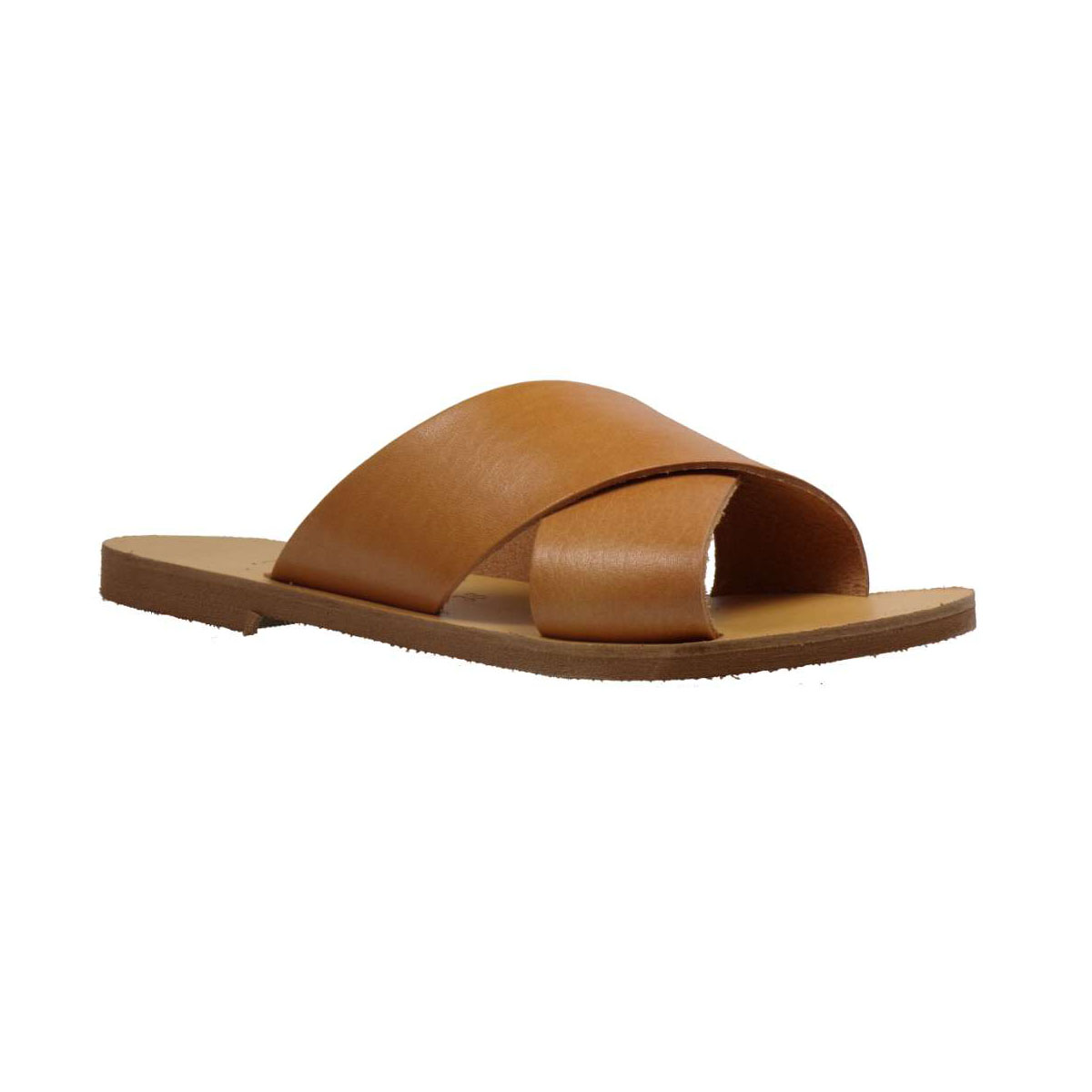 Tsimpolis shoes 24 Παντόφλα Απο Γνήσιο Δέρμα Ταμπά