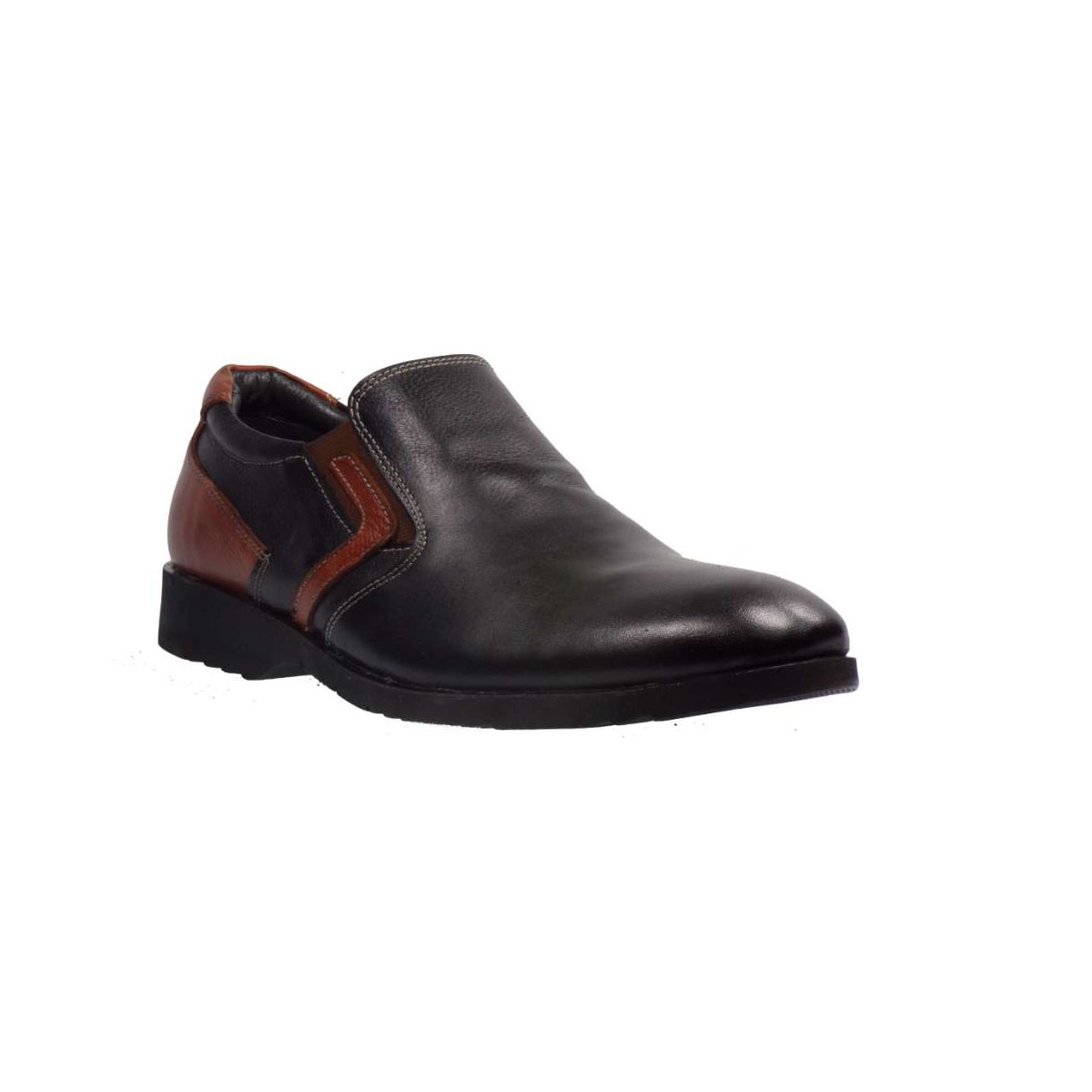 Pattini 46-3 Slip On Απο Γνήσιο Δέρμα Μαύρο
