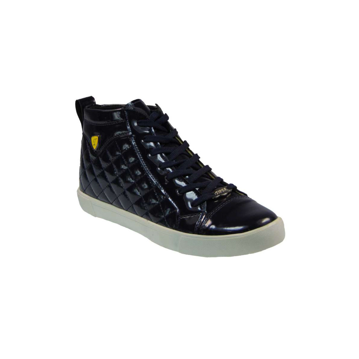 Tsimpolis Shoes 496 Μποτάκι Απο Συνθετικό Λουστρίν Μπλε