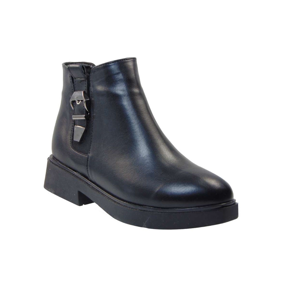 Tsimpolis Shoes 088 Slip On Μποτάκι Απο Συνθετικό Αδιάβροχο Δέρμα Μαύρο
