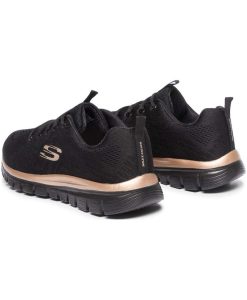 skechers 12615 bkrg gynaikeio sneaker mayro