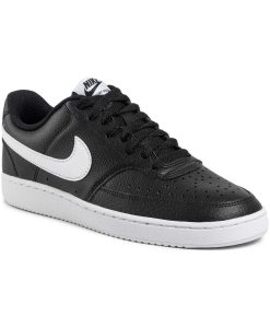 Nike Court Vision Lo CD5463-001 Ανδρικό Δερμάτινο Sneaker Μαύρο