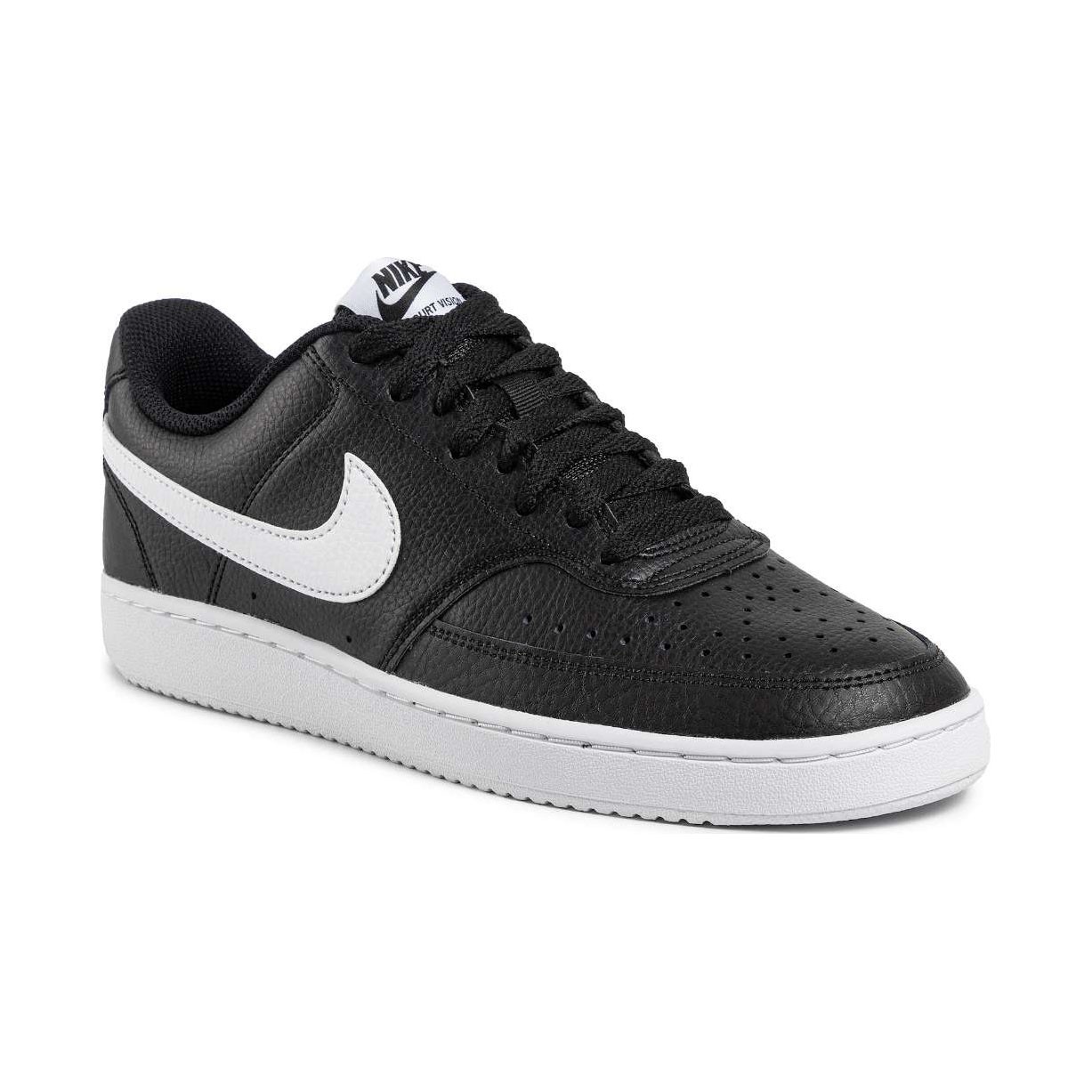 Nike Court Vision Lo CD5463-001 Ανδρικό Δερμάτινο Sneaker Μαύρο nike-cd5463-001-mayro
