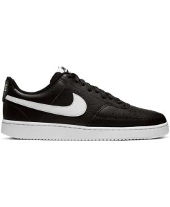 Nike Court Vision Lo CD5463-001 Ανδρικό Δερμάτινο Sneaker Μαύρο