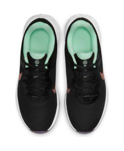 nike revolution 6 gynaikeio athlitiko mayro