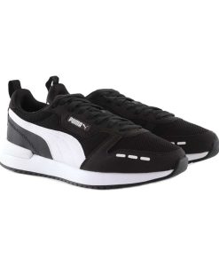 puma R78 andriko athlitiko mayro aspro tsimpolis shoes