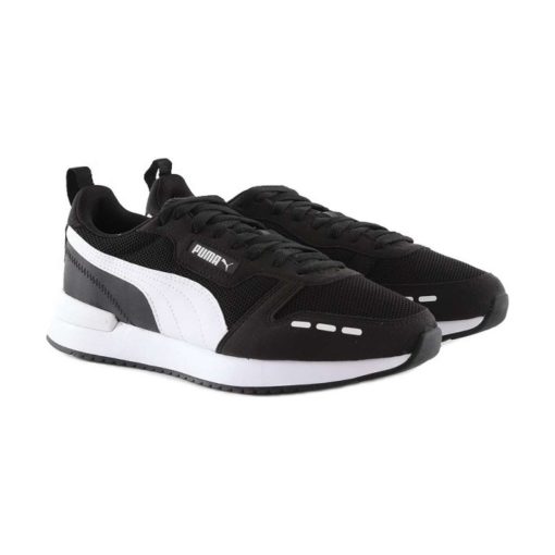 puma R78 andriko athlitiko mayro aspro tsimpolis shoes