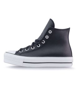 Converse Chuck Taylor All Star Lift High 561675C Δερμάτινο Sneaker Μαύρο