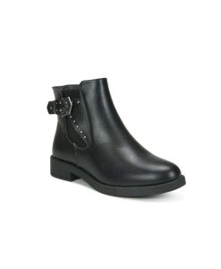 Tsimpolis Shoes TS20126 Μποτάκι Από Τεχνόδερμα Μαύρο