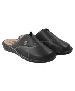 Tsimpolis Shoes RT721 Γυναικεία Ανατομική Παντόφλα Σπιτιού Μαύρη