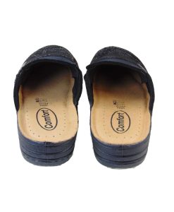 Comfort shoes 529/BIC-01 Ανατομική Παντόφλα Σπιτιού Μαύρο