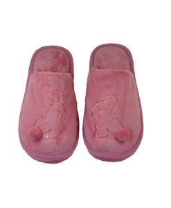 Tsimpolis Shoes TS812-07 Γυναικεία Παντόφλα Σπιτιού Κουνελάκι Ροζ