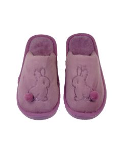 Tsimpolis Shoes TS812-06 Γυναικεία Παντόφλα Σπιτιού Κουνελάκι Μοβ