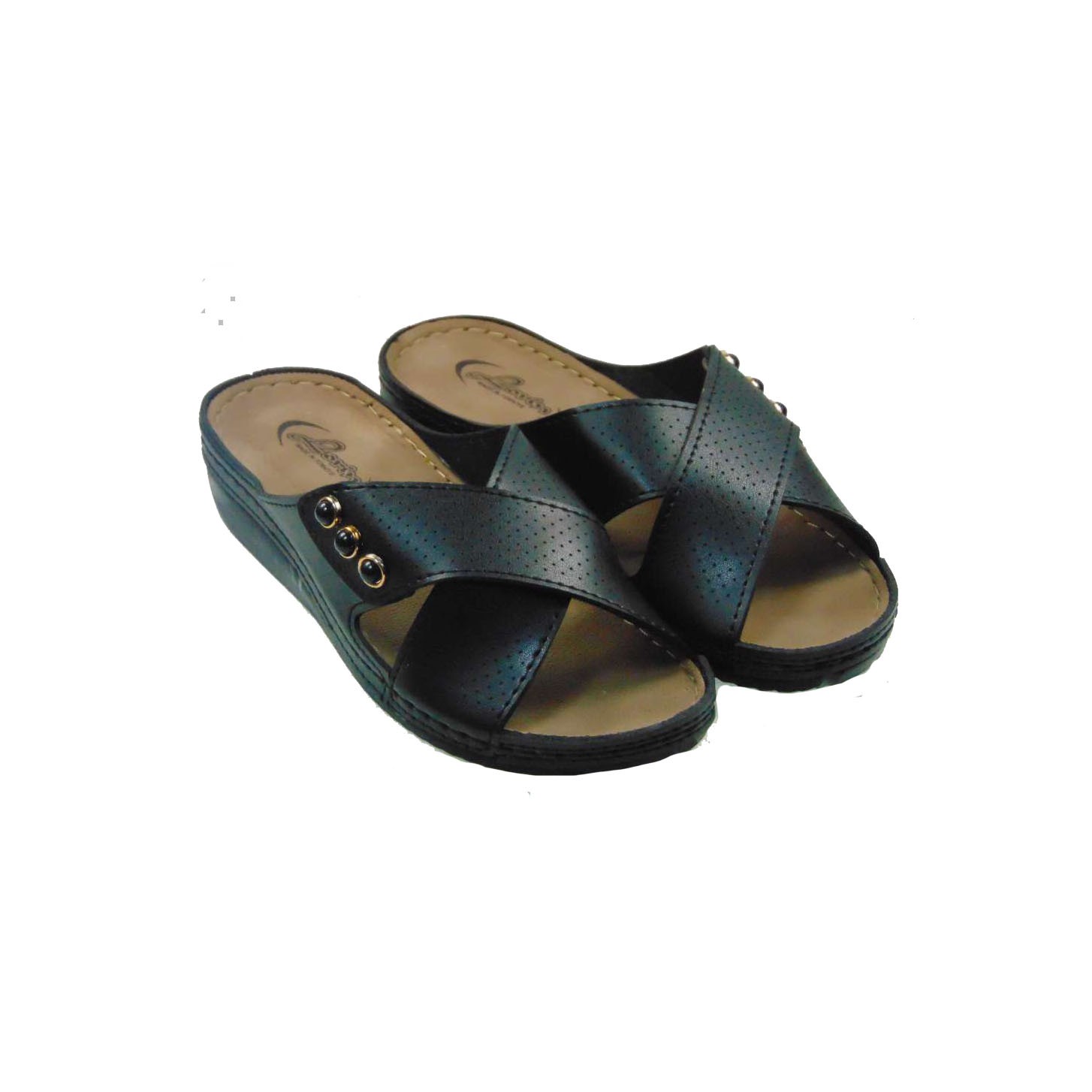 Tsimpolis Shoes TS6070 Γυναικεία Παντόφλα Μαύρη