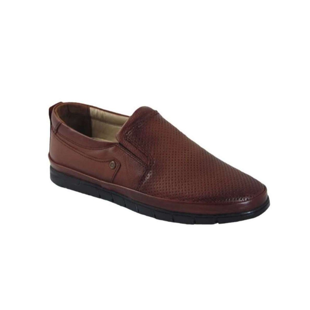 Tsimpolis Shoes 605 Ανδρικό Slip On Δερμάτινο Ταμπά