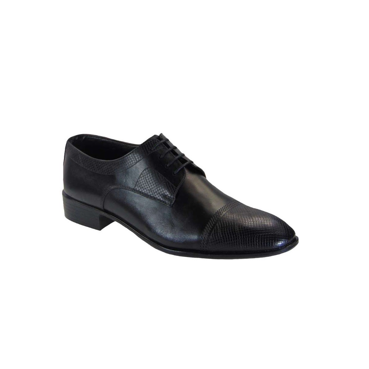 Tsimpolis Shoes 23-1 Σκαρπίνι Δετό Δερμάτινο Μαύρο