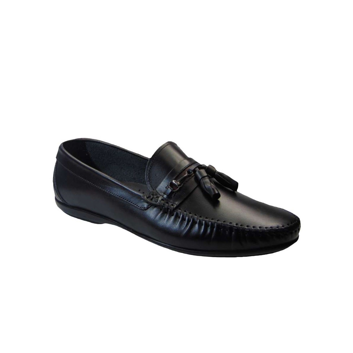 Tsimpolis Shoes 407 Ανδρικό Μοκασίνι Δερμάτινο Μαύρο
