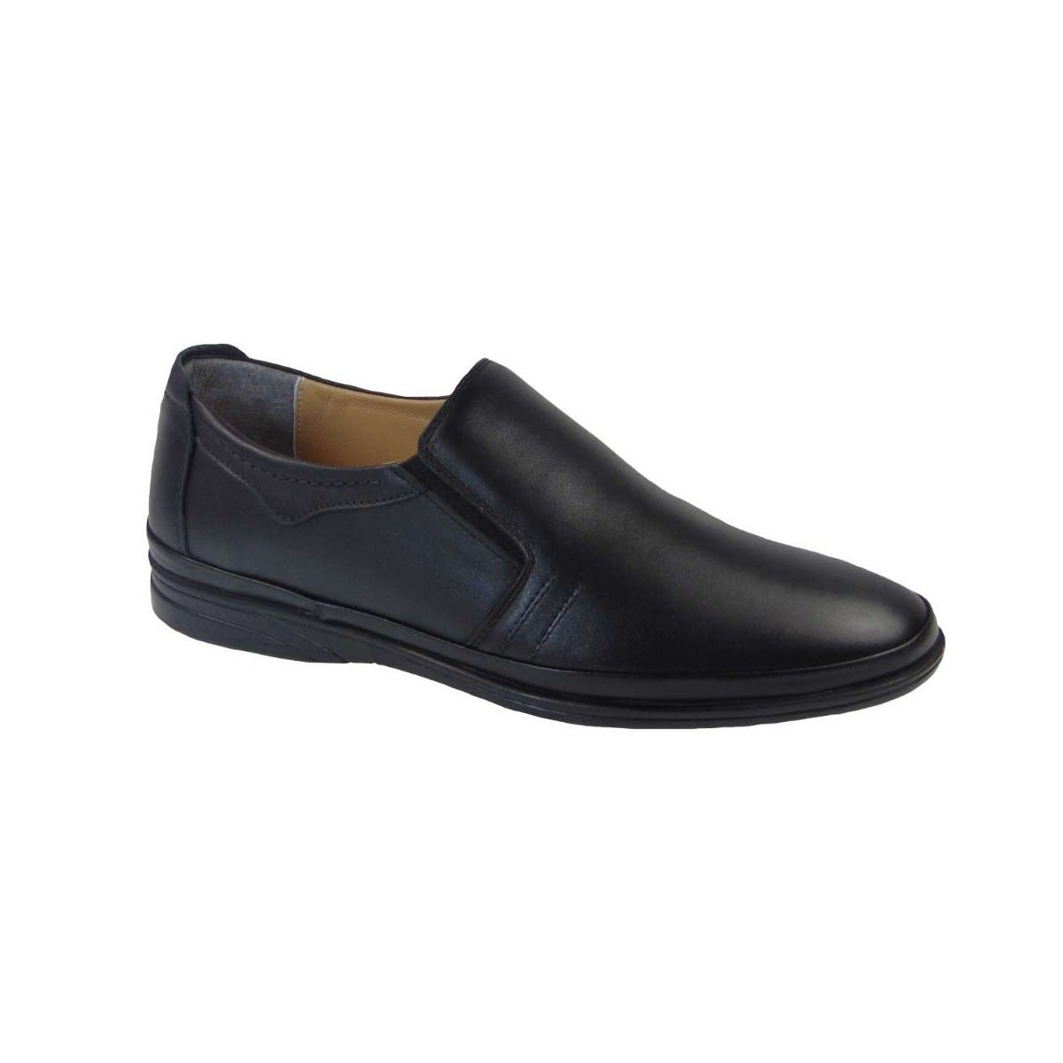 Tsimpolis Shoes 15 Ανδρικό Slip On Δερμάτινο Ανατομικό Μαύρο