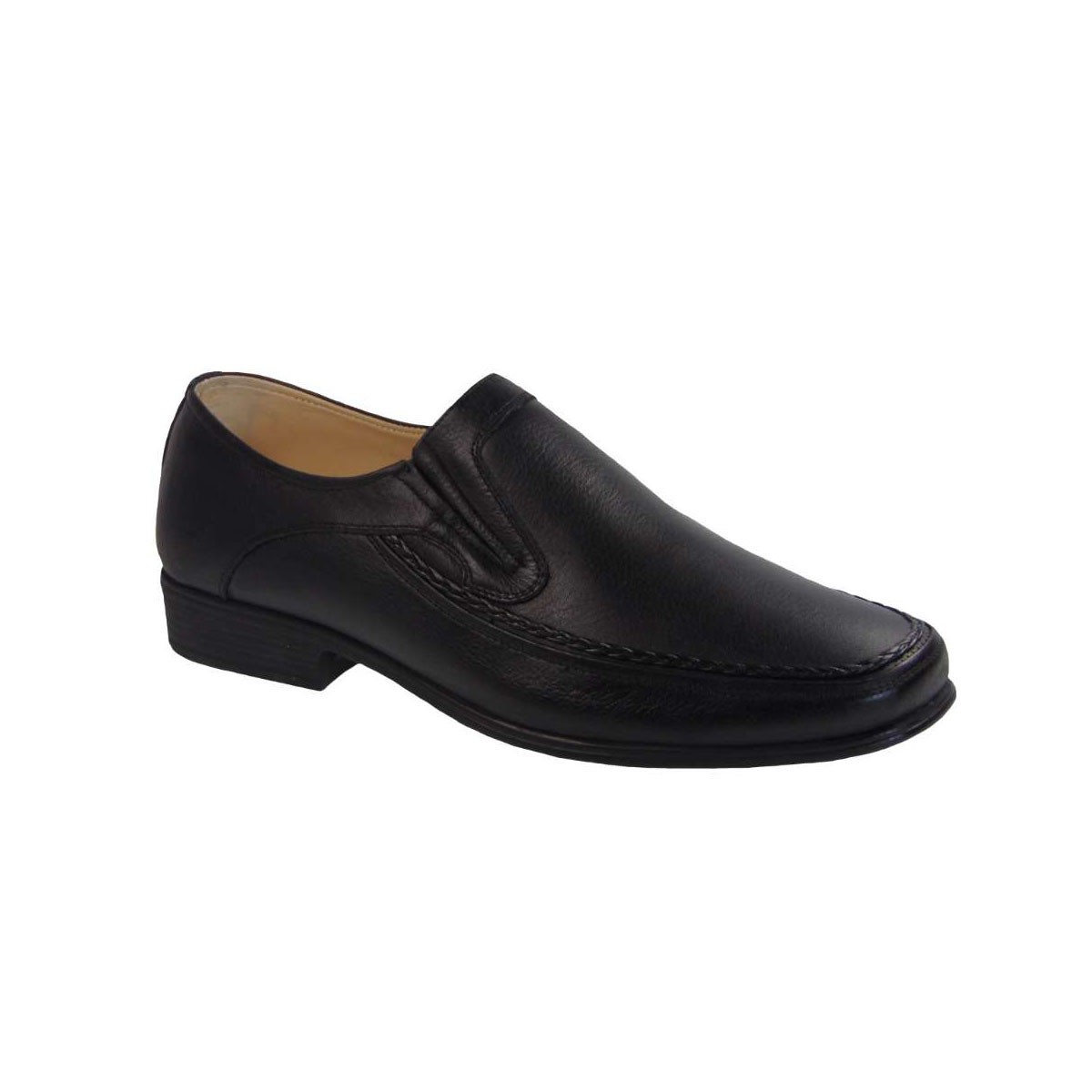Tsimpolis Shoes 614 Ανδρικό Slip On Δερμάτινο Μαύρο