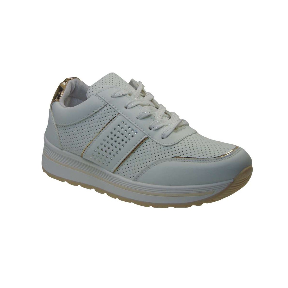 Ex-Ma MZ-1 Sneaker Απο Τεχνοδέρμα Λευκό