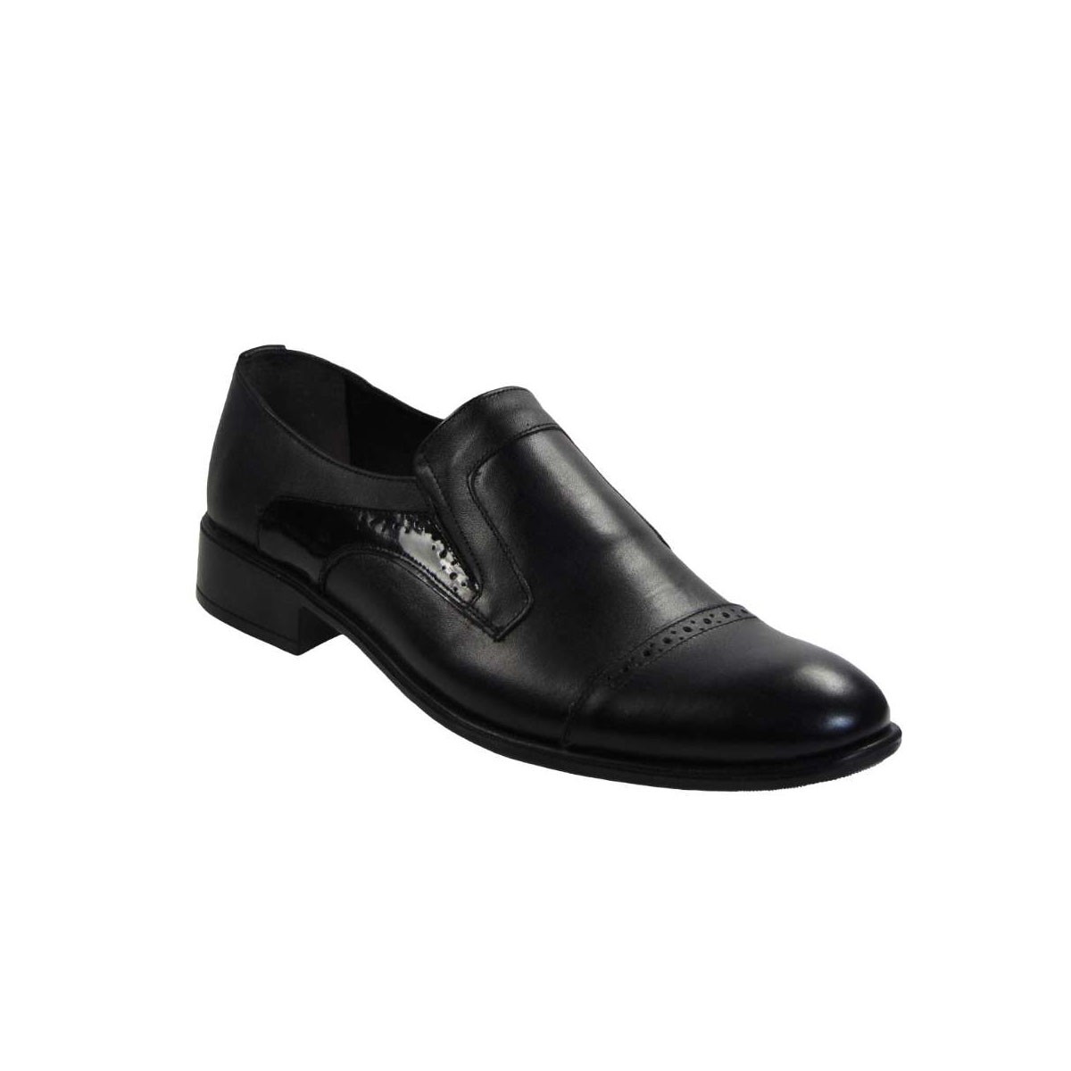 Tsimpolis Shoes AB210 Ανδρικό Slip On Από Τεχνόδερμα Μαύρο