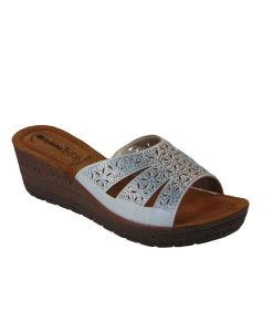 inblu dermatinh anatomikh pantofla leukh tsimpolis shoes