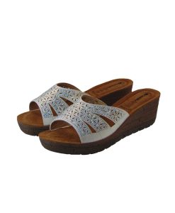 inblu dermatinh anatomikh pantofla leukh tsimpolis shoes