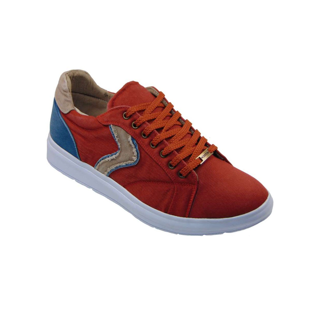 Coton 0707-05 Ανδρικό Sneaker Υφασμάτινο Κόκκινο