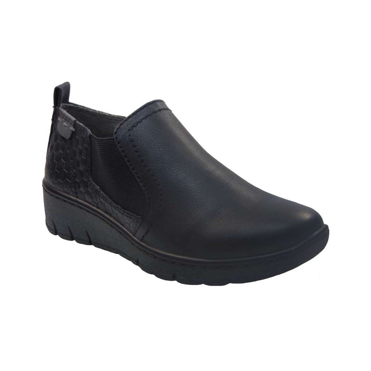 Jana 8-8-24304-21-001 Slip On Γυναικείο Απο Τεχνοδέρμα Μαύρο