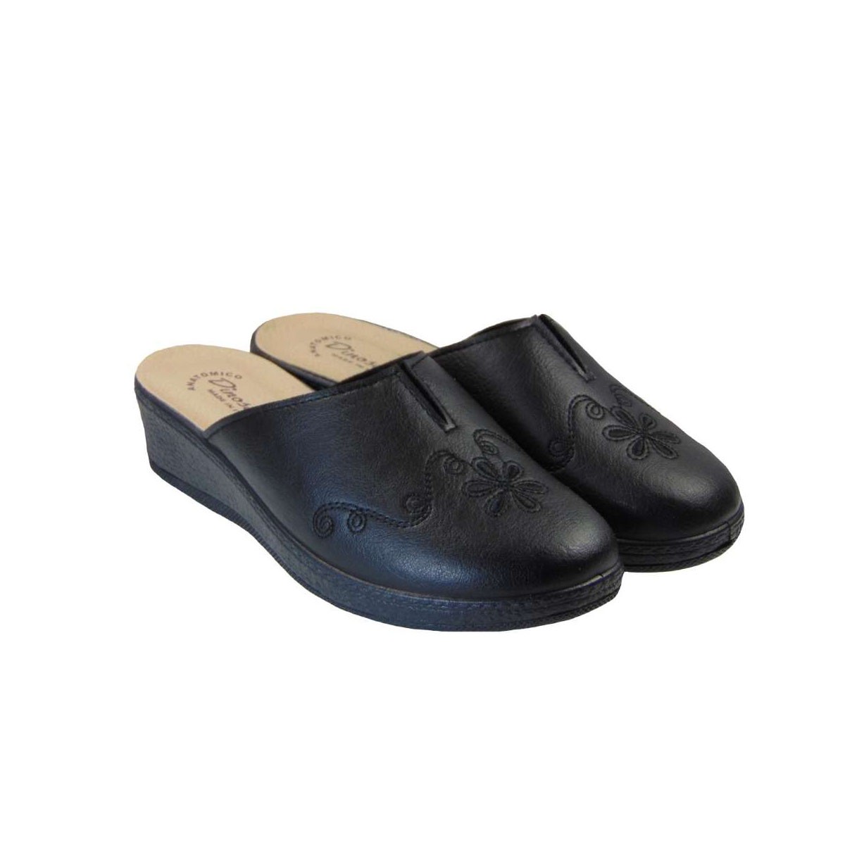 Tsimpolis Shoes 1622 Ανατομική Παντόφλα Σπιτιού Μαύρη