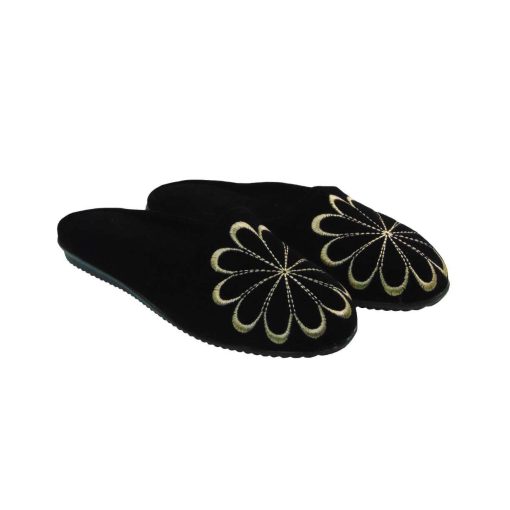 Tsimpolis Shoes N88 Γυναικεία Παντόφλα Σπιτιού Μαύρο