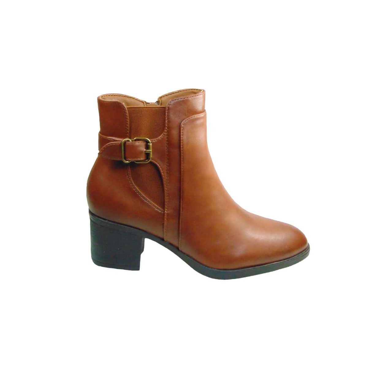 Tsimpolis Shoes TS5539 Μποτάκι Από Τεχνόδερμα Ταμπά