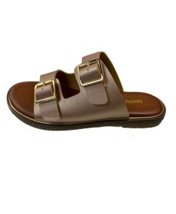 Tsimpolis Shoes 140 Γυναικεία Παντόφλα Champagne