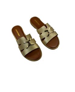 Tsimpolis Shoes ML221 Γυναικεία Παντόφλα Χρυσή