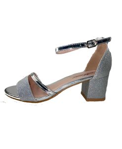 Tsimpolis Shoes AG603 Γυναικείο Πέδιλο Ασημί