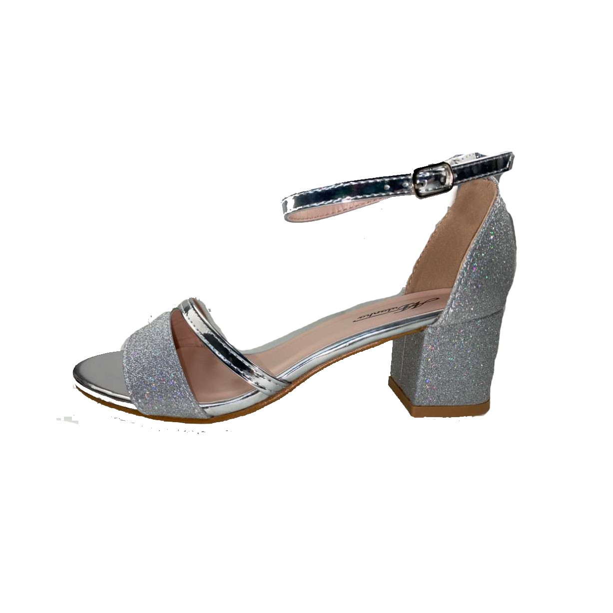 Tsimpolis Shoes AG603 Γυναικείο Πέδιλο Ασημί