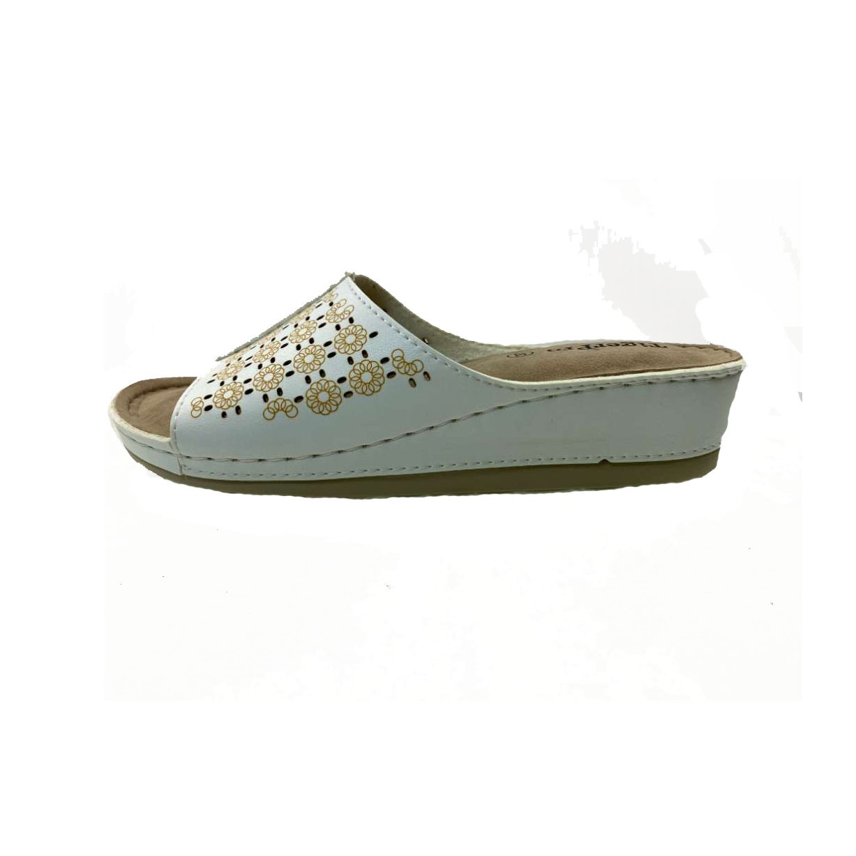 Tsimpolis Shoes NT0206 Γυναικεία Παντόφλα Λευκή
