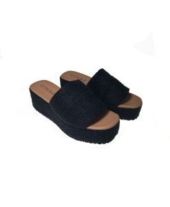 Tsimpolis Shoes 4384 Γυναικεία Παντόφλα Μαύρη