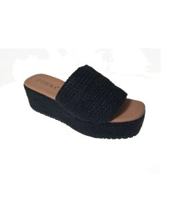 Tsimpolis Shoes 4384 Γυναικεία Παντόφλα Μαύρη