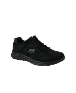 Skechers Satisfaction 58350-BBK Ανδρικά Αθλητικά Μαύρα