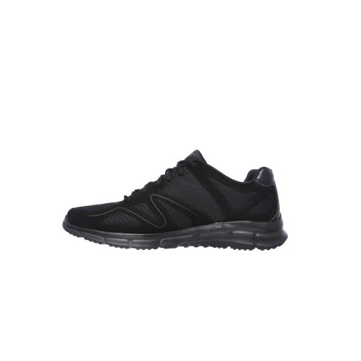 Skechers Satisfaction 58350-BBK Ανδρικά Αθλητικά Μαύρα