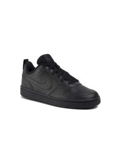 Nike Court Borough BQ5448-001 Δερμάτινο Sneaker Μαύρο