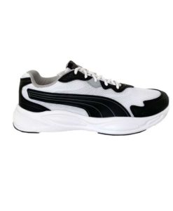 Puma 90s Runner 373017-015 Ανδρικό Sneaker Λευκό/Μαύρο