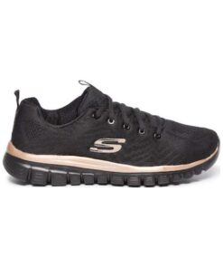 skechers 12615 bkrg gynaikeio sneaker mayro