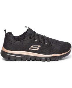 skechers 12615 bkrg gynaikeio sneaker mayro